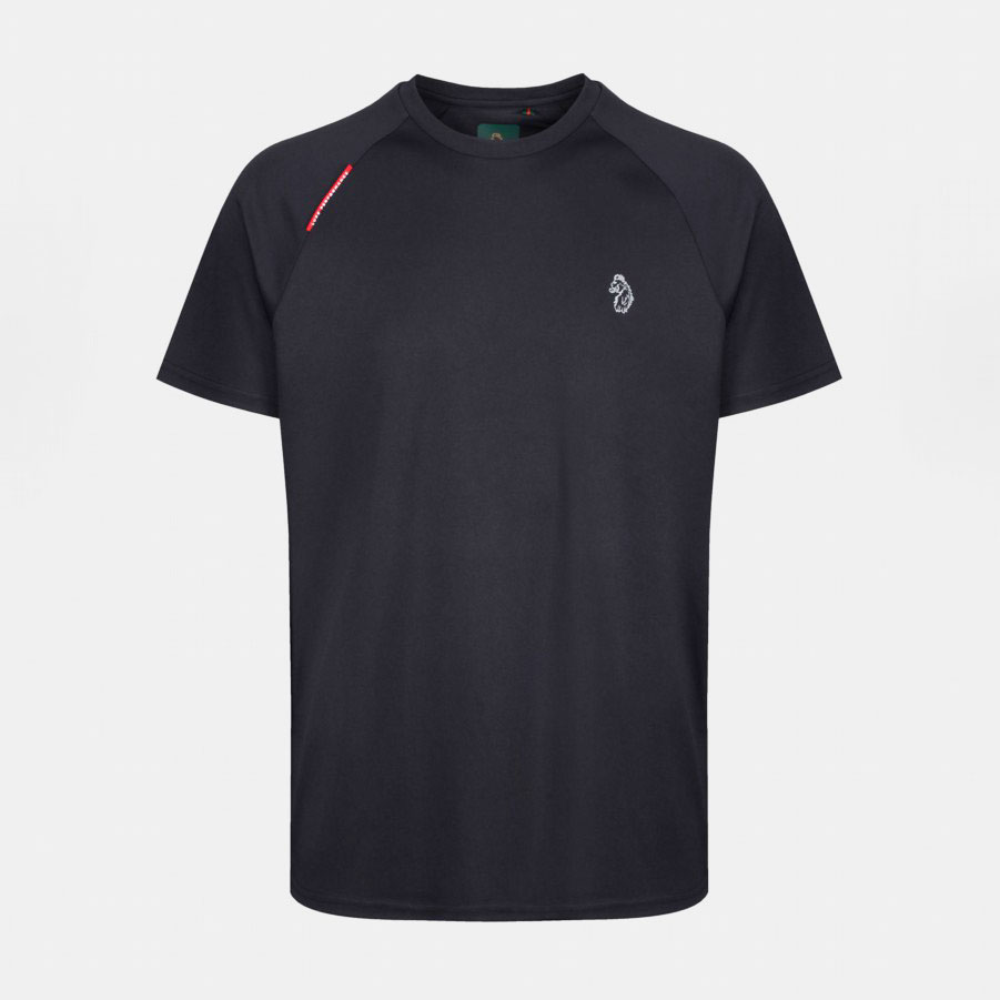 Luke Crunch Performance Jersey Tee - Jet Black