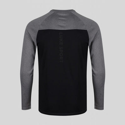 Luke Curl Performance LS Tee - Marl Light Grey