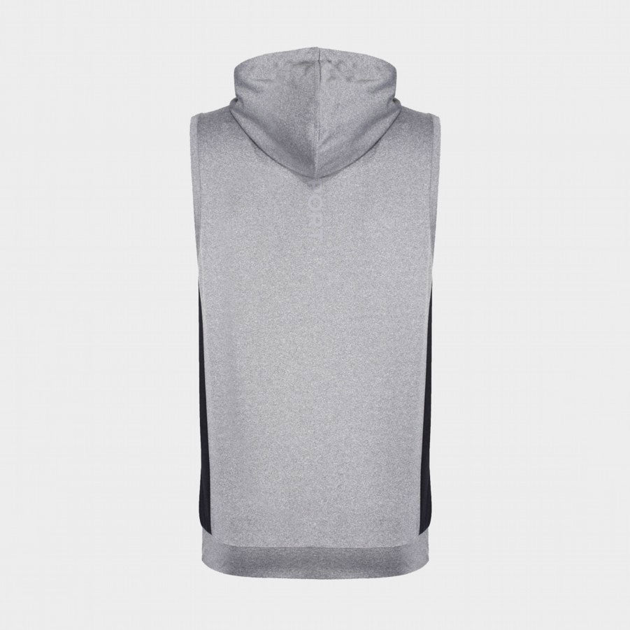 Luke Doms Performance Sleeveless Hood - Marl Light Grey