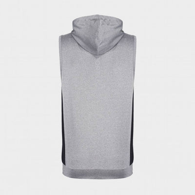 Luke Doms Performance Sleeveless Hood - Marl Light Grey