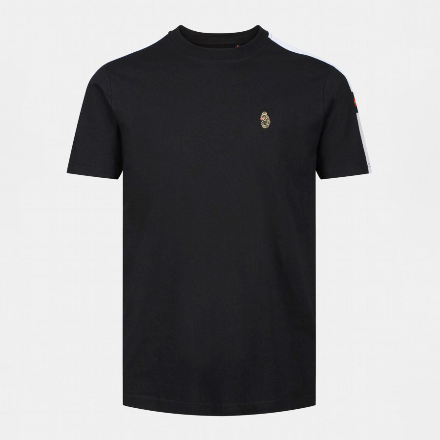 Luke Hail Sport Colour Block Tape Tee - Jet Black