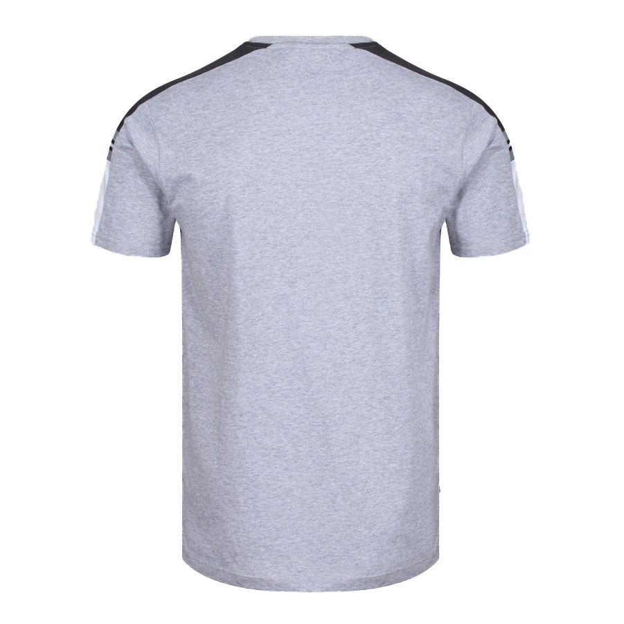 Luke Hail Colour Block Tee - Light Marl Grey