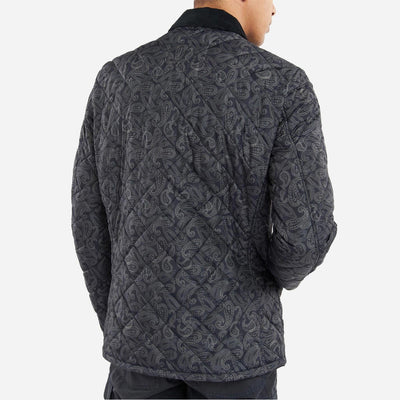 Barbour Beacon Paisley Starl Quilted Jacket - Navy