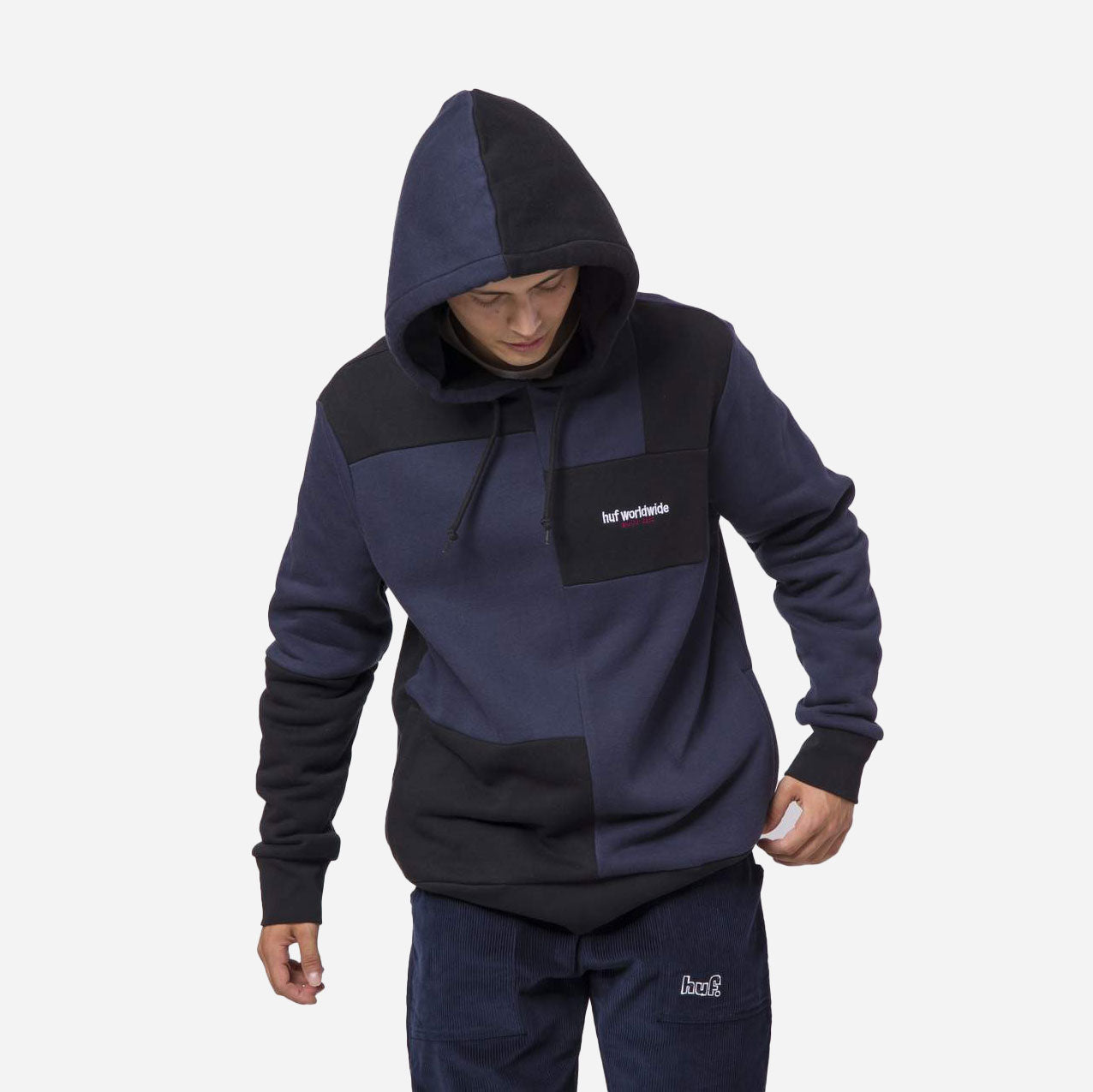 HUF Array PO Hoodie - Navy Blazer