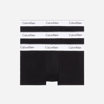 Calvin Klein 3 Pack Low Rise Trunk - Black/Black/Black