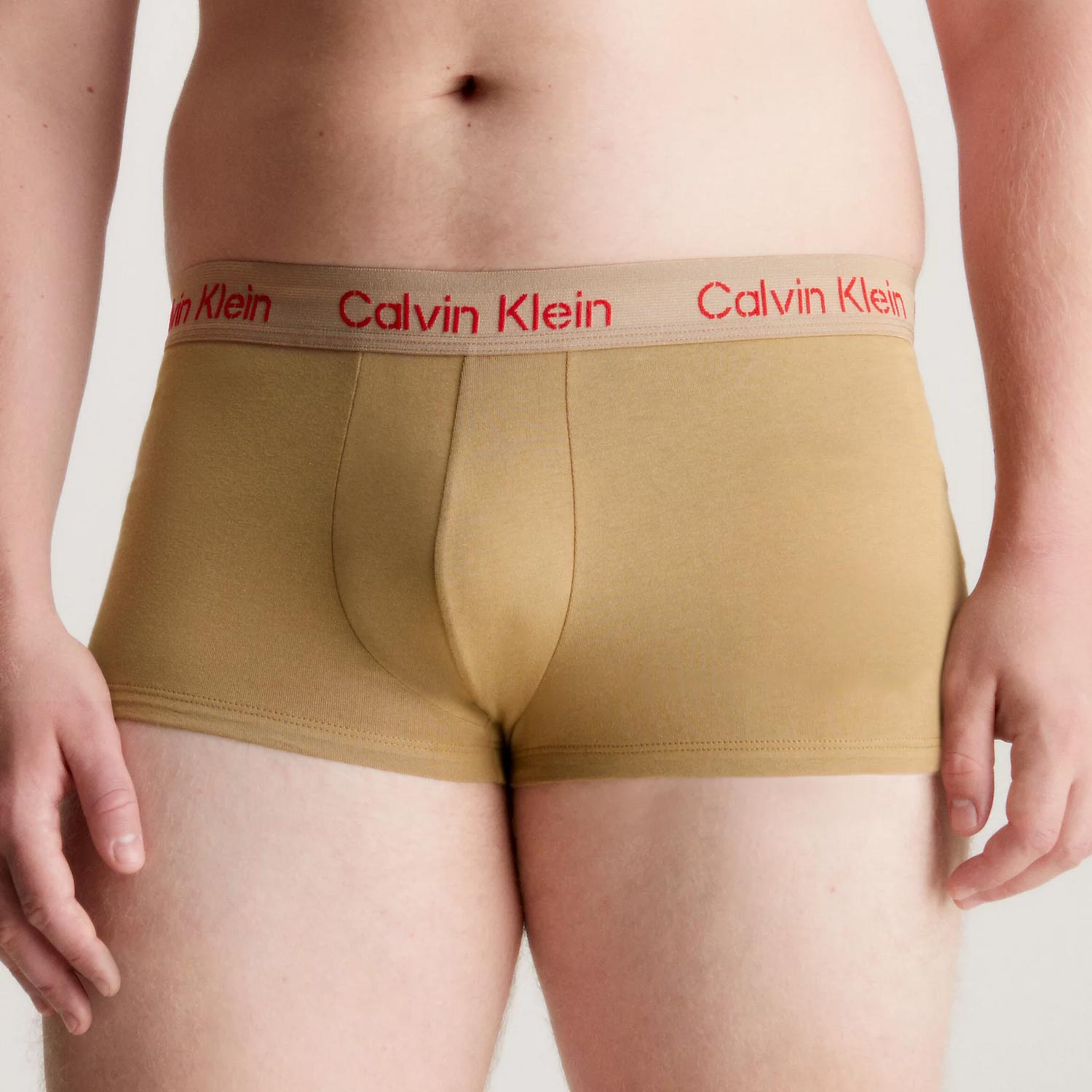 Calvin Klein 3 Pack Low Rise Trunk - Red Clay/Tawny Port/Tigers Eye