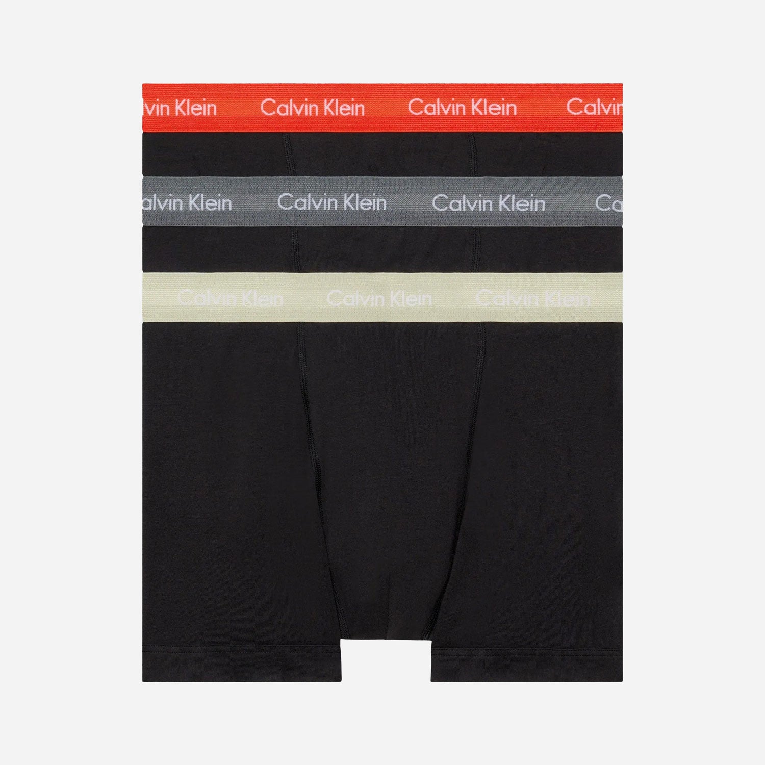 Calvin Klein 3 Pack Trunk - Cherry Kiss/Eiffel Tower/Moss Green Waistband