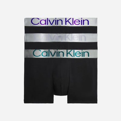 Calvin Klein 3 Pack Trunk - Spacesuit Blue/Dapple Grey/Atlantic Deep