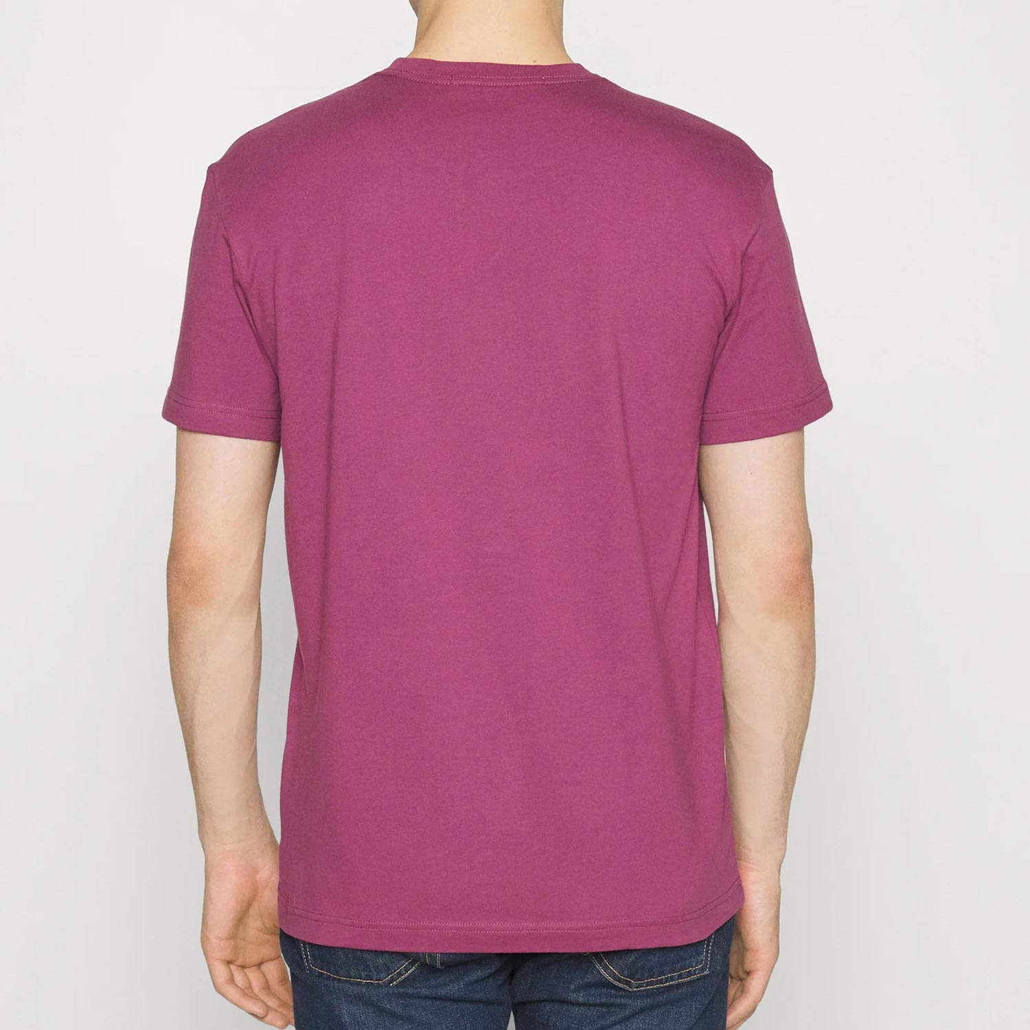 Calvin Klein Hyper Real Box Logo Short Sleeve Regular Fit Tee - Amaranth