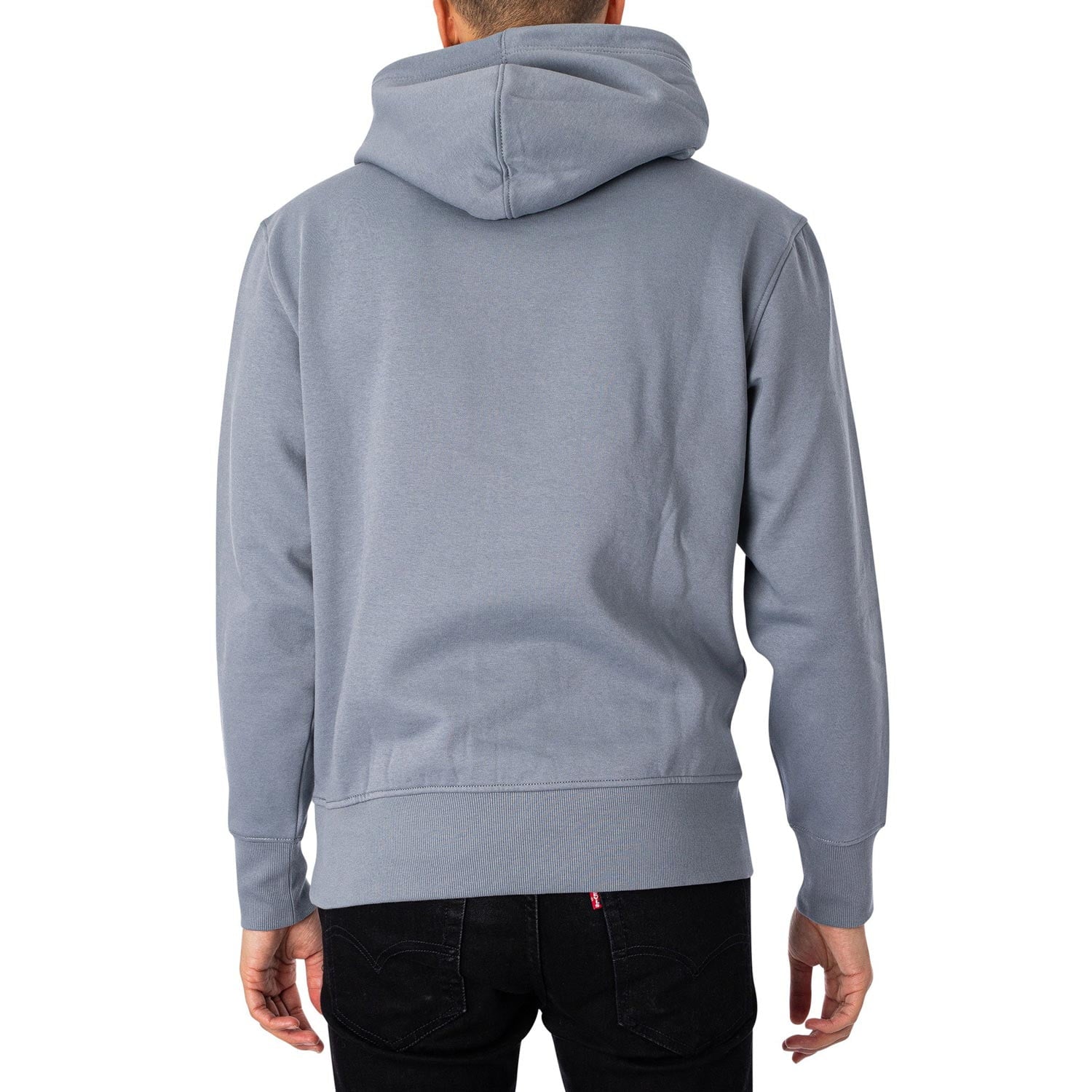 Calvin Klein Institutional Regular Fit Long Sleeve Hoodie - Overcast Grey