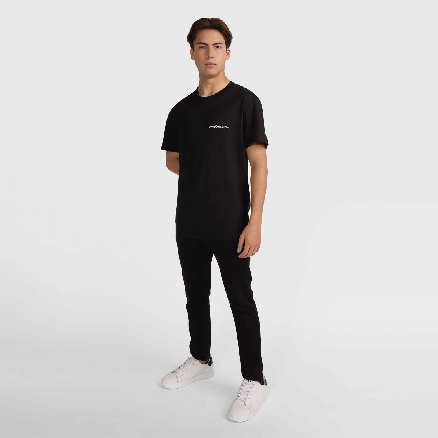 Calvin Klein Institutional Regular Fit Short Sleeve Tee - CK Black