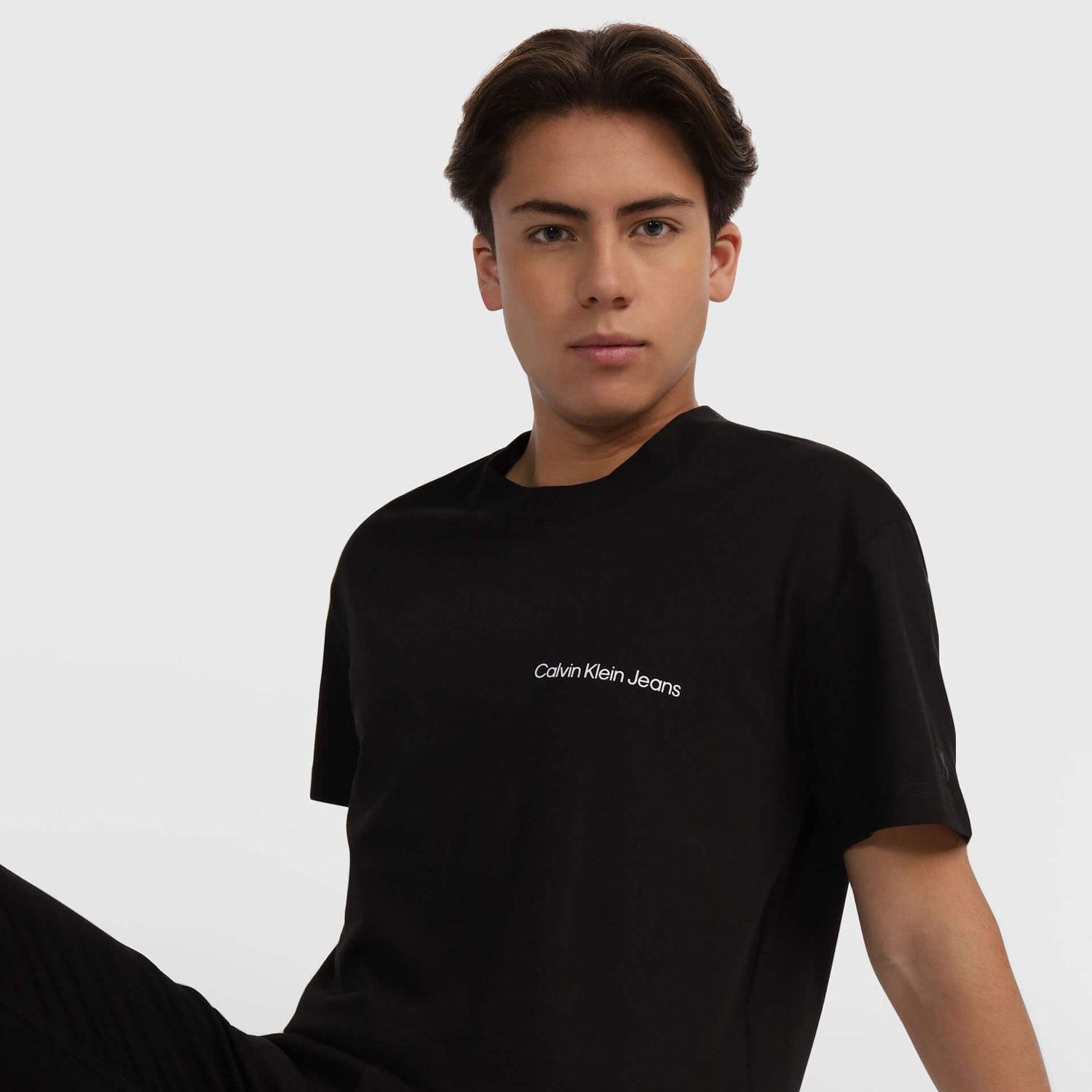 Calvin Klein Institutional Regular Fit Short Sleeve Tee - CK Black