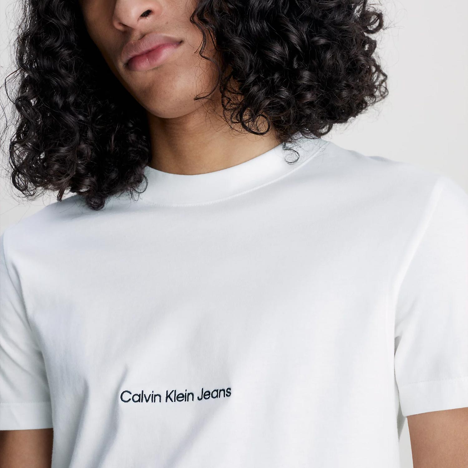 Calvin Klein Institutional Slim Fit Short Sleeve Tee - Bright White