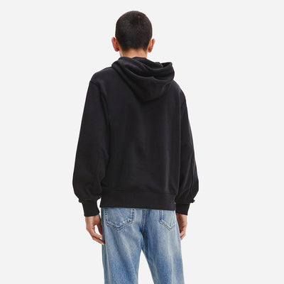 Calvin Klein Micro Monologo Hoodie - Black