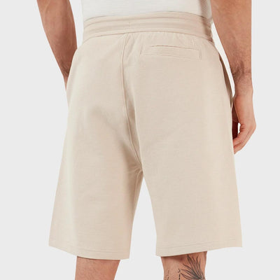 Calvin Klein Monologo Ottoman Rib Relaxed Fit Short - Classic Beige