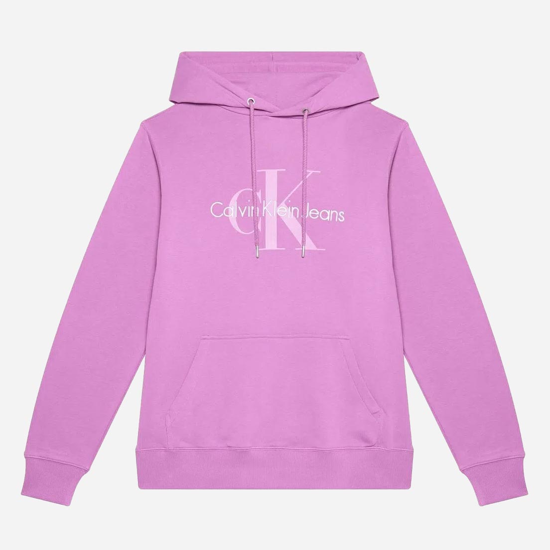 Calvin Klein Sesonal Monologo Regular Hoodie - Iris Orchid