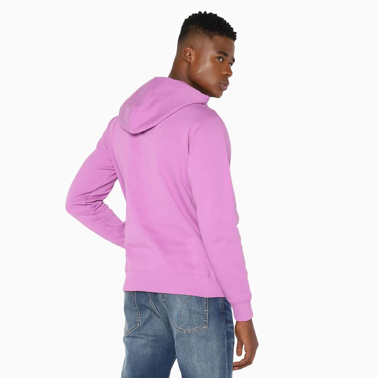 Calvin Klein Sesonal Monologo Regular Hoodie - Iris Orchid