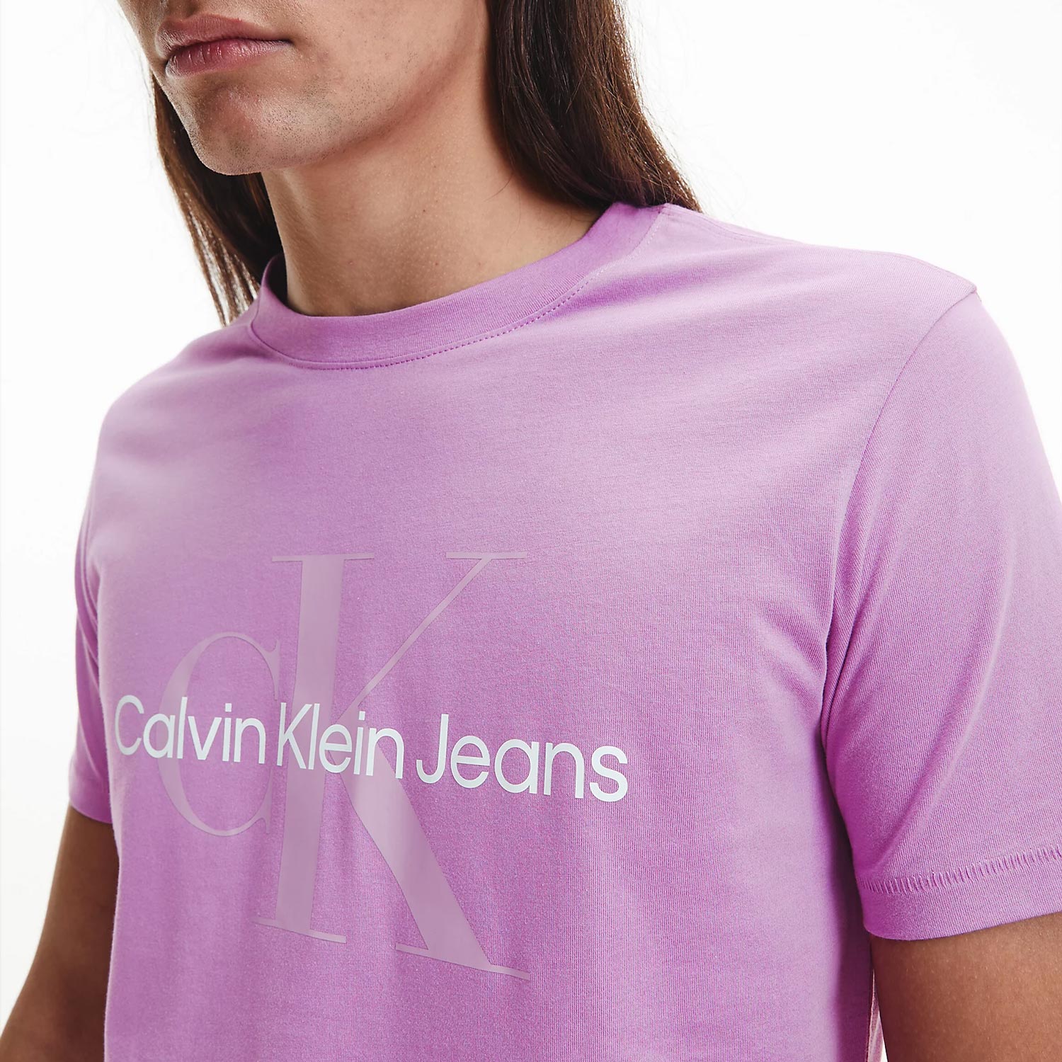 Calvin Klein Sesonal Monologo Tee - Iris Orchid