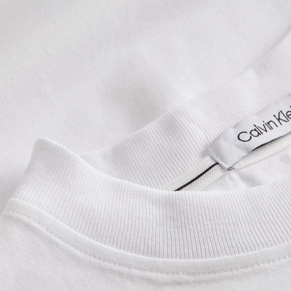 Calvin Klein Shrunken Badge Tee - Bright White