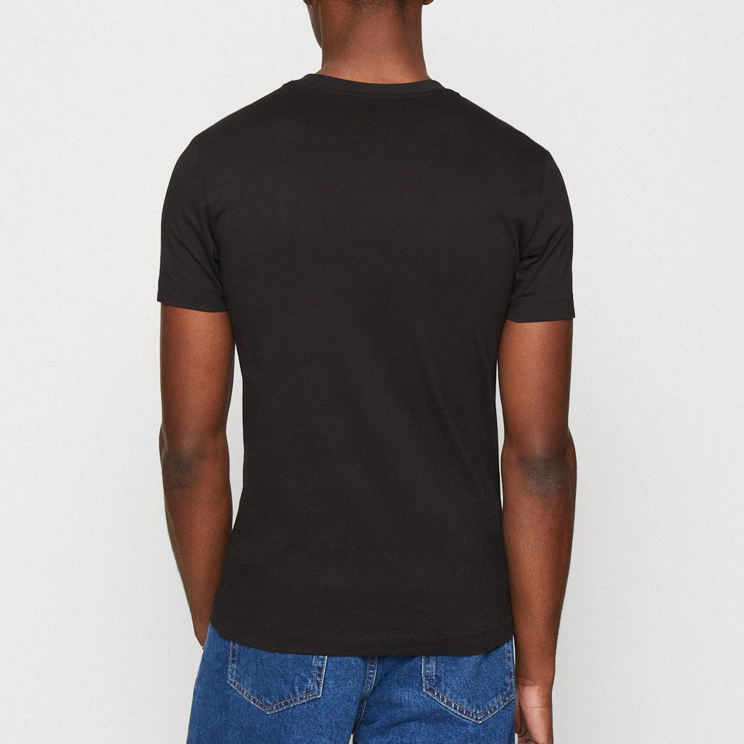 Calvin Klein Transparent Stripe Logo Regular Fit Short Sleeve Tee - CK Black