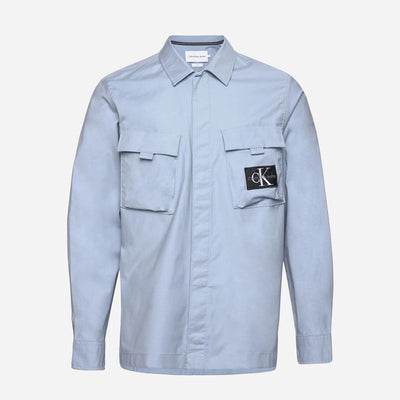 Calvin Klein Utility Cargo Overshirt - Iceland Blue