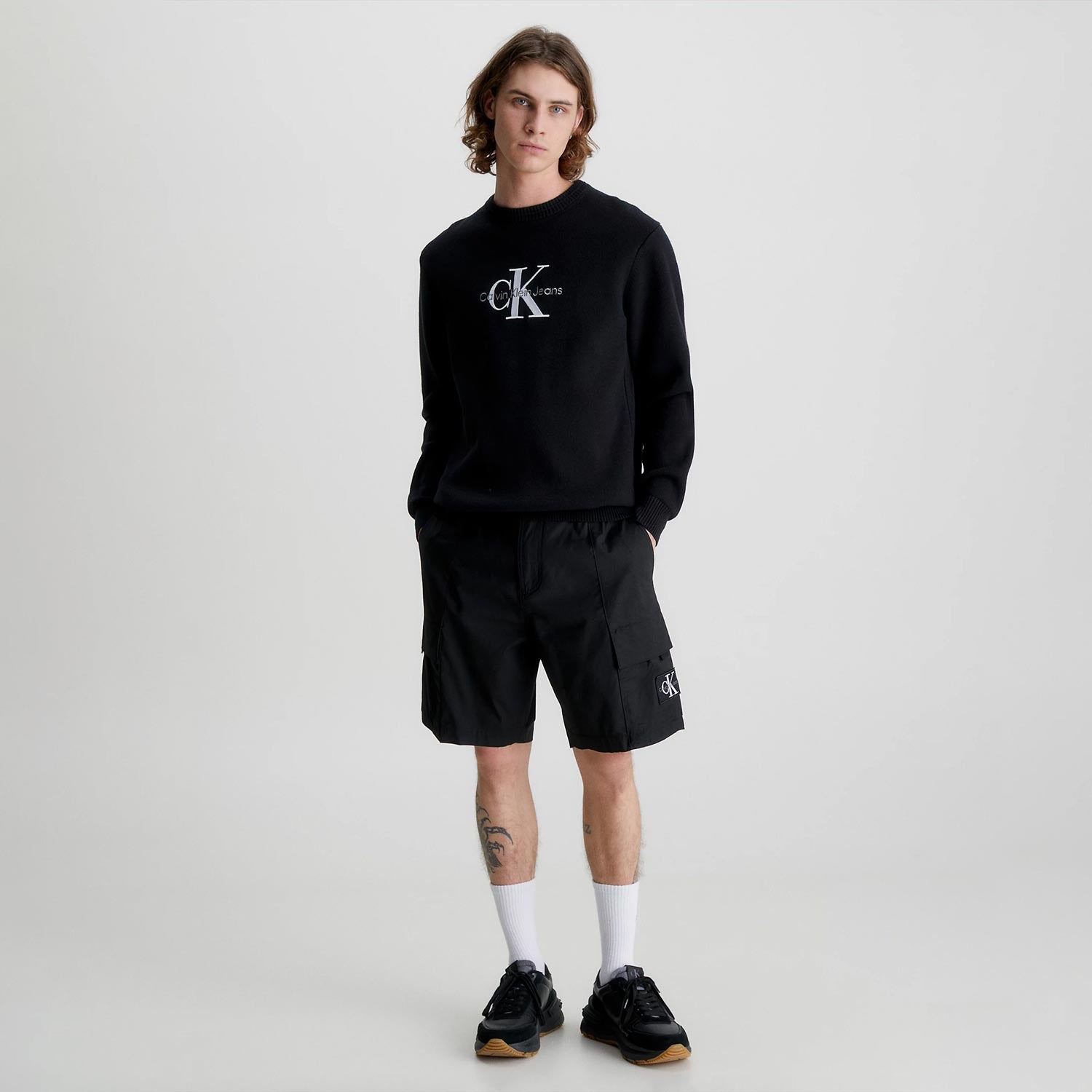 Calvin Klein Washed Regular Fit Cargo Short - CK Black