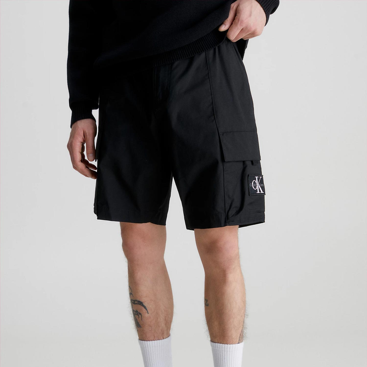 Calvin Klein Washed Regular Fit Cargo Short - CK Black