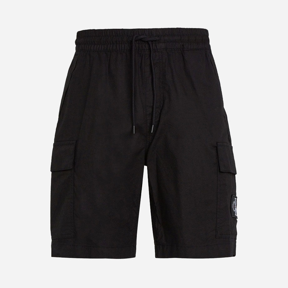 Calvin Klein Washed Regular Fit Cargo Short - CK Black/S24