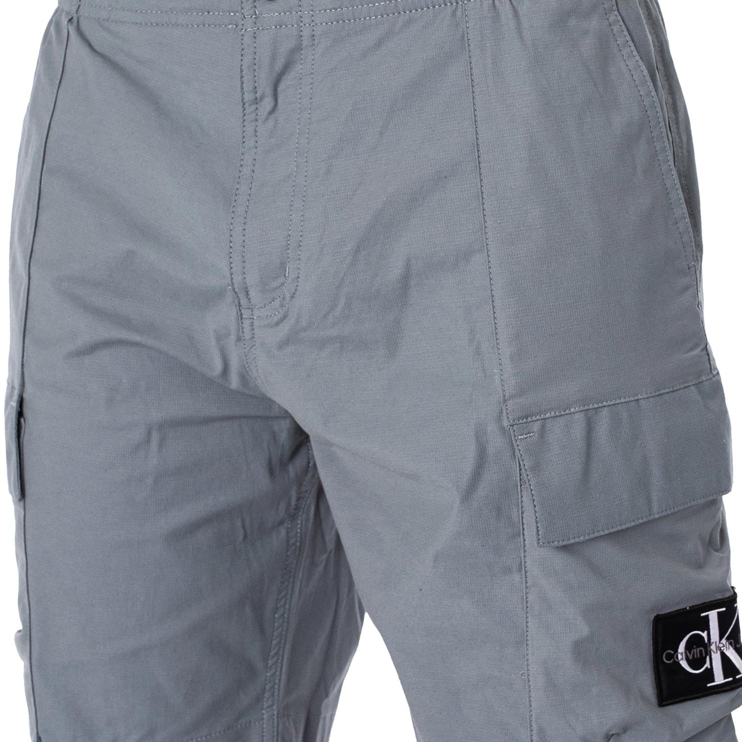 Calvin Klein Washed Regular Fit Cargo Short - Overcast Grey