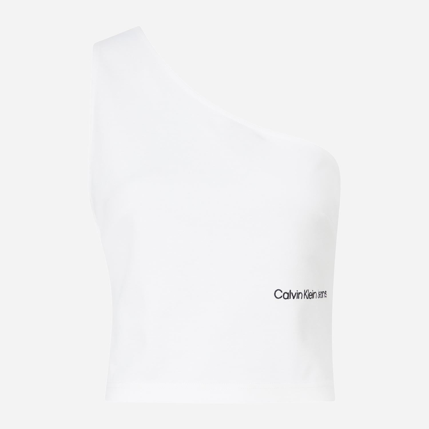 Calvin Klein Women's Back Cut Out Milano Top - Bright White