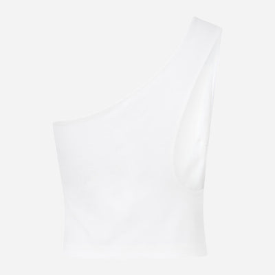 Calvin Klein Women's Back Cut Out Milano Top - Bright White