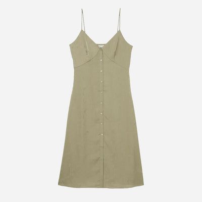 Calvin Klein Women's Button Through Slip Dress - Logo Aop Woodridge