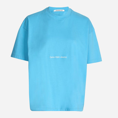 Calvin Klein Women's Institutional Boyfriend Tee - Blue Crush