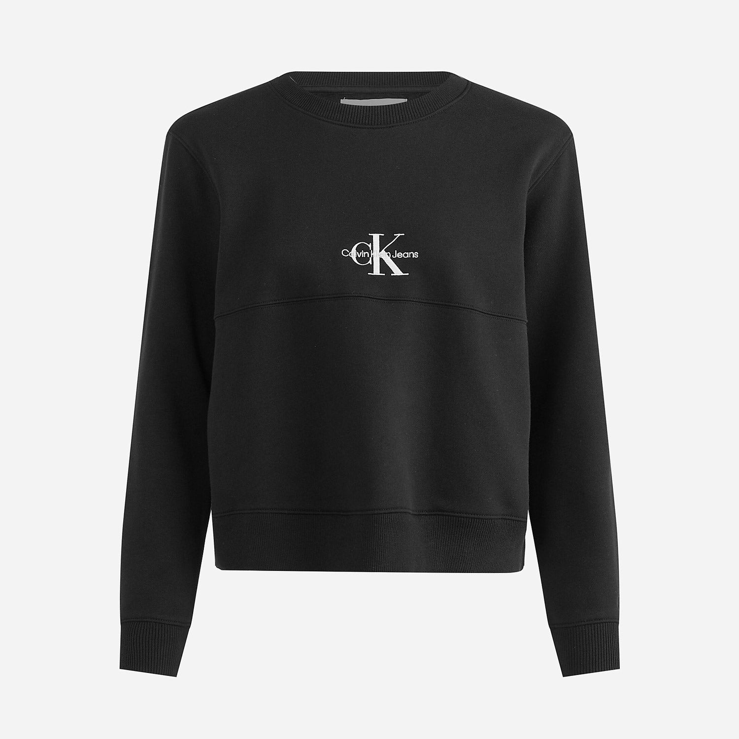 Calvin Klein Women's Monogram Logo Crew Sweat - CK Black