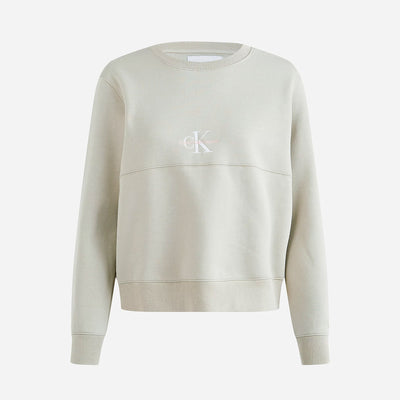 Calvin Klein Women's Monogram Logo Crew Sweat - Wheat Fields