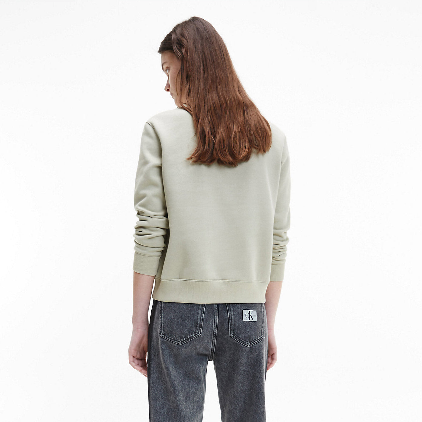 Calvin Klein Women's Monogram Logo Crew Sweat - Wheat Fields