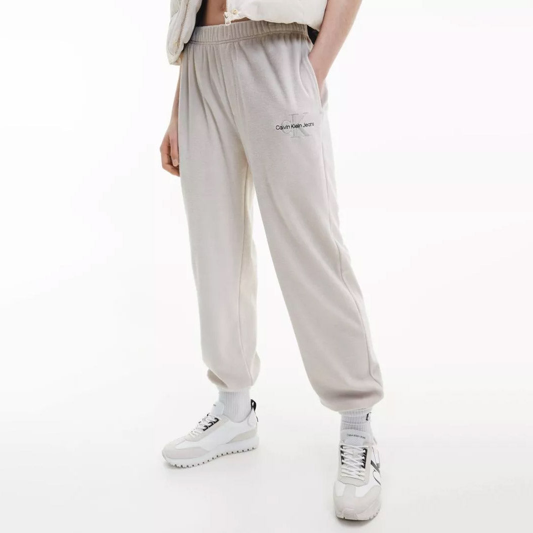 Calvin Klein Women's Monogram Towelling Jogger - Eggshell