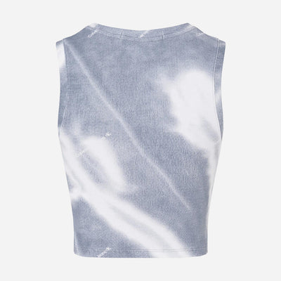 Calvin Klein Women's Motion Blur Rib Tank Top - Logo Movement