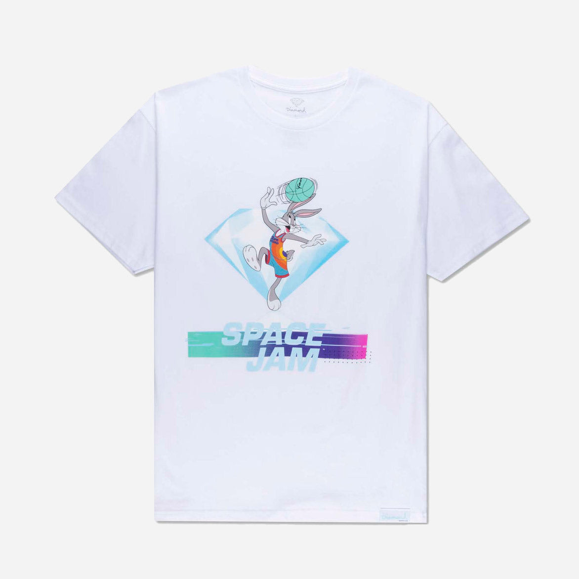 Diamond X Space Jam The Hook Shot Tee - White