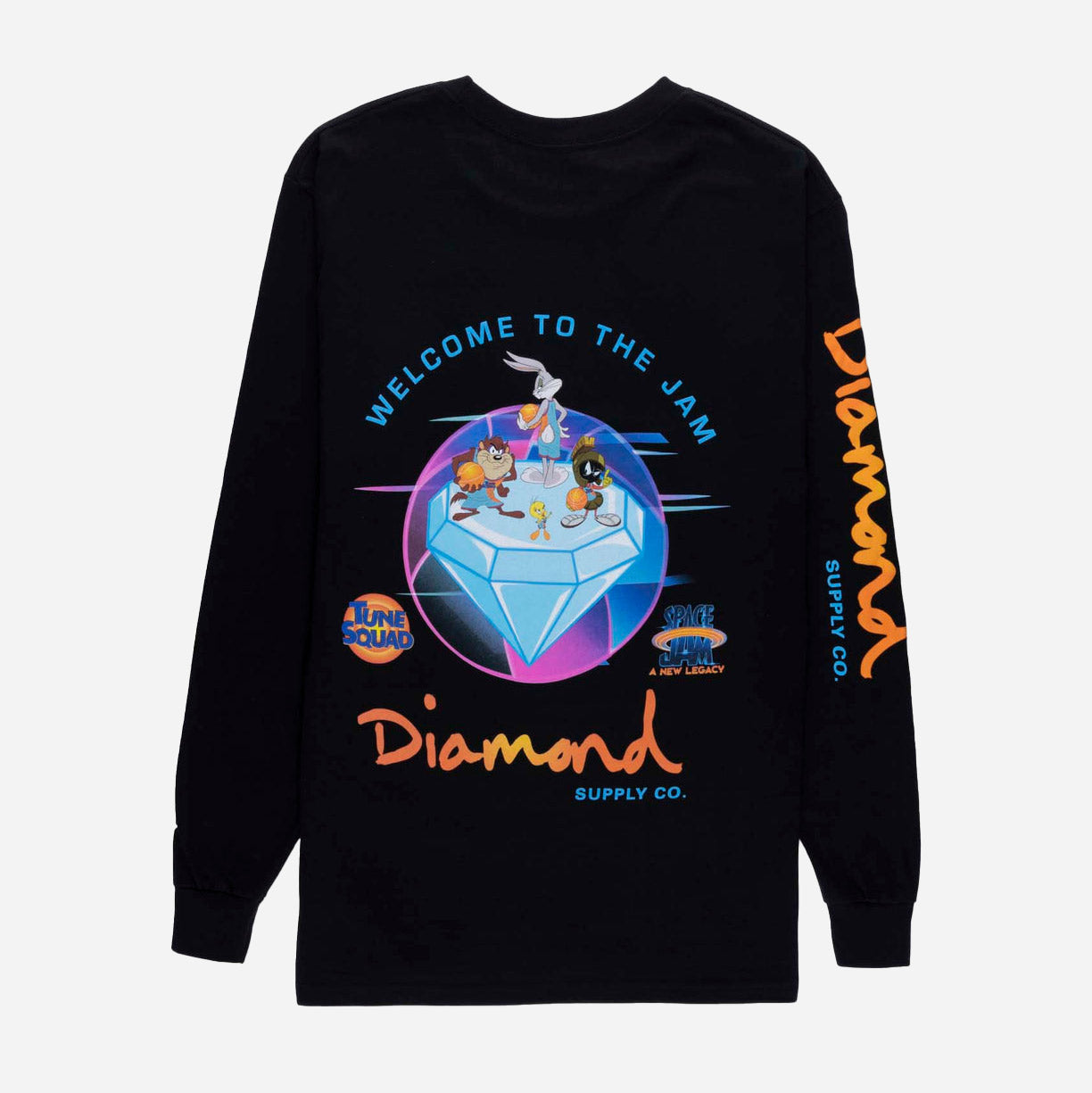 Diamond X Space Jam Welcome To The Jam Long Sleeve Tee - Black