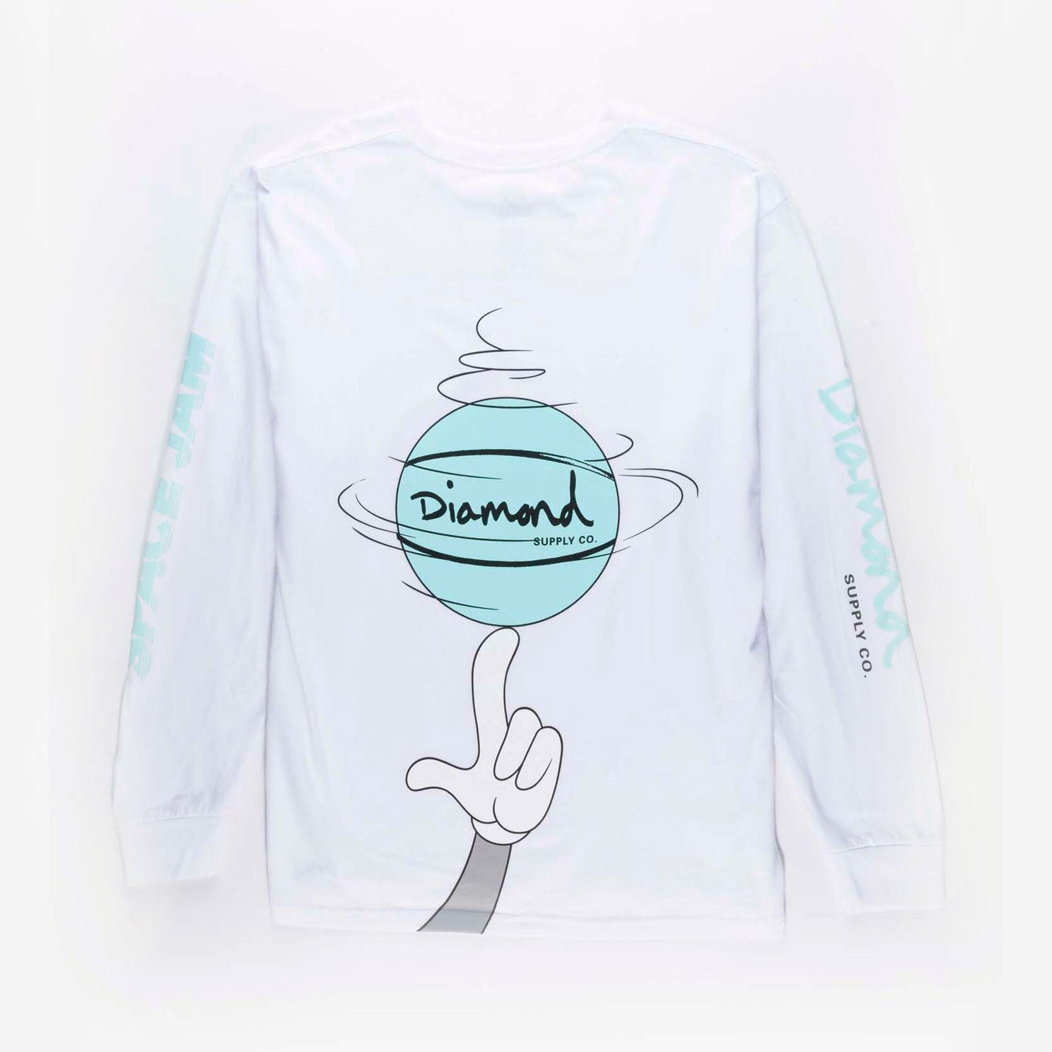 Diamond X Space Jam Tune Squad Diamond Long Sleeve Tee - White