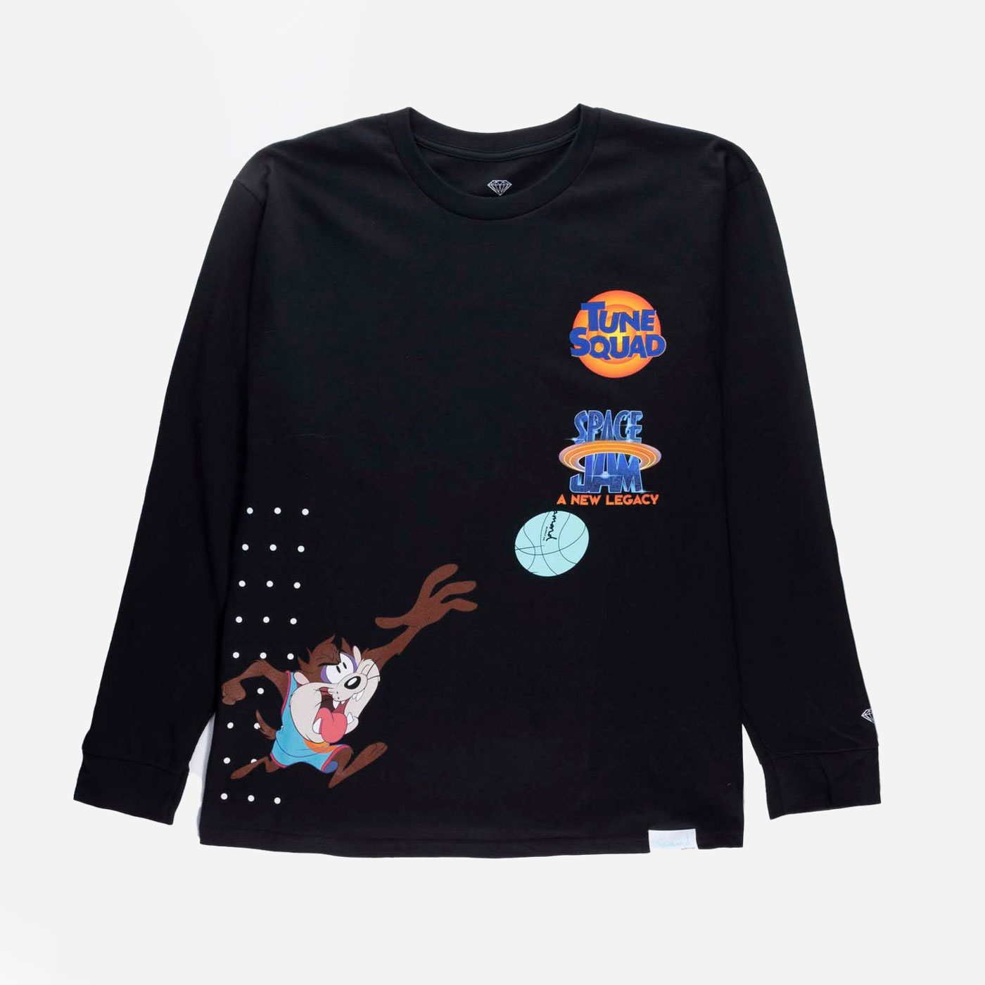 Diamond X Space Jam Hook Shot Long Sleeve Tee - Black