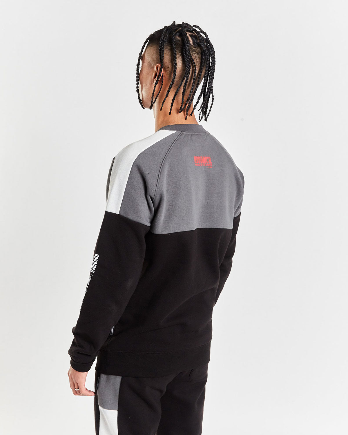 Hoodrich OG Panel V2 Sweat - Black/Grey/Red