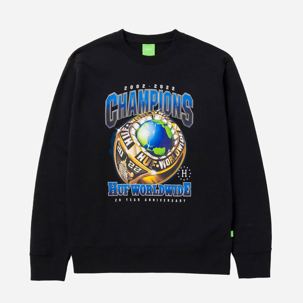 HUF Champions Crew Neck Sweat - Black