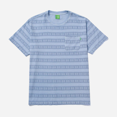 HUF Cooper Stripe Knit Tee - Light Blue