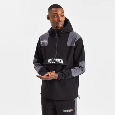 Hoodrich OG Armour Half Zip Jacket - Black/Iron Gate/White