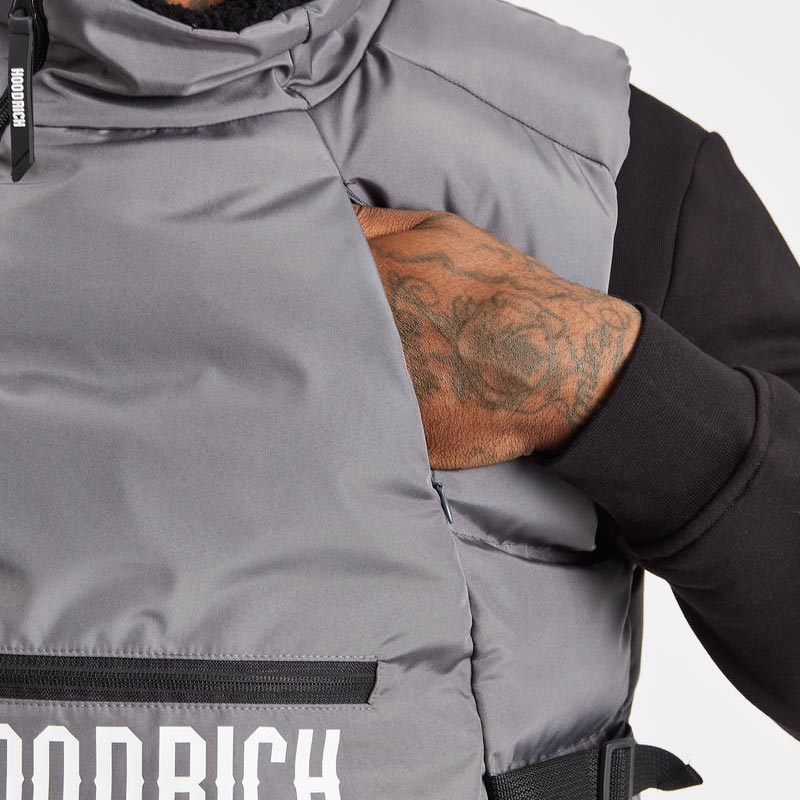 Hoodrich OG Astro Gilet - Iron Gate/White