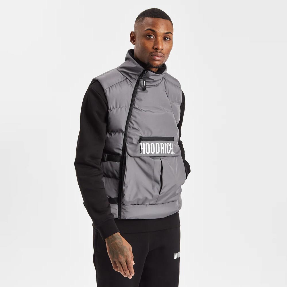 Hoodrich OG Astro Gilet - Iron Gate/White