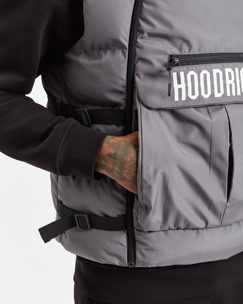 Hoodrich OG Astro Gilet - Iron Gate/White