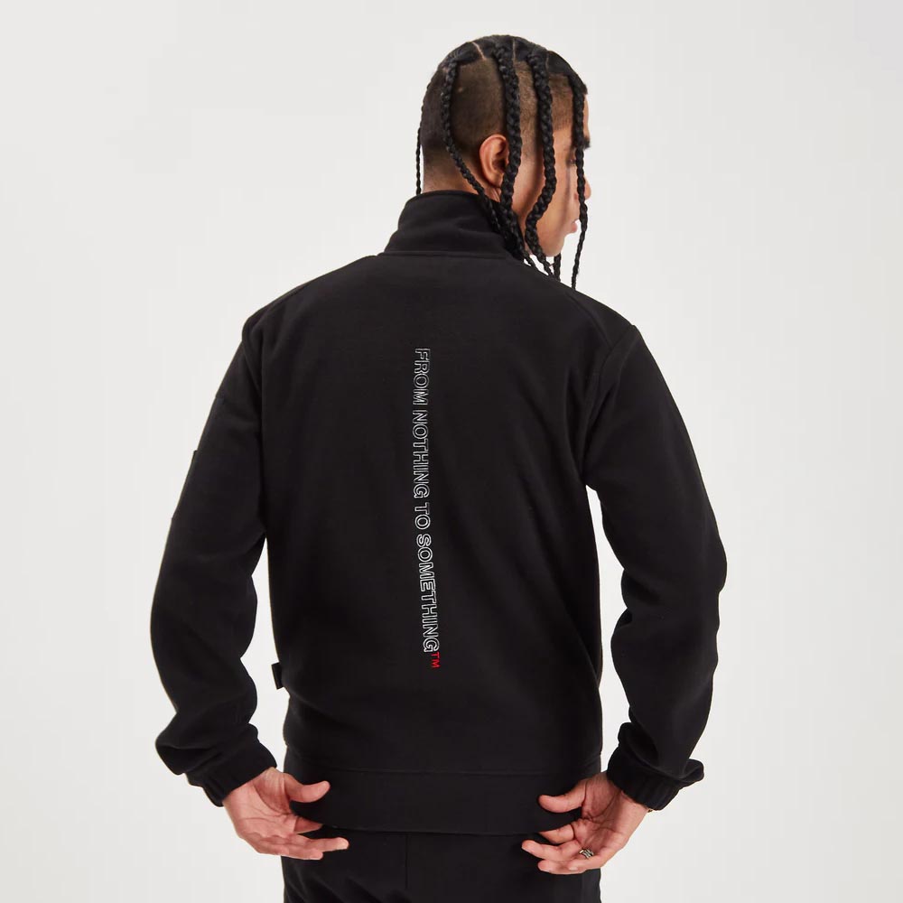 Hoodrich OG Everest Half Zip Track Top - Black/White/Lychee